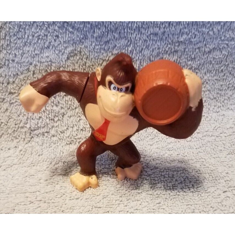 2013 McDonald's Toy Super Mario‎ Toy  - Donkey Kong With Barrel